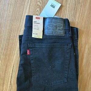 Levi’s 5’10 Skinny Black Jeans Never Worn 31x32